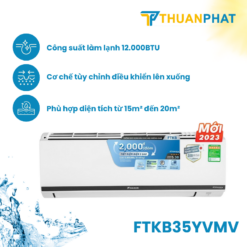 Điều hòa Daikin Inverter 1 Chiều 12.000 BTU FTKB35YVMV (2024)