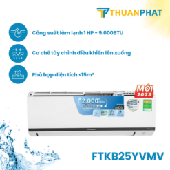 Điều hòa Daikin Inverter 1 Chiều 9.000 BTU FTKB25YVMV (2024)