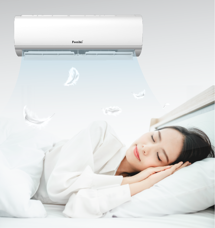 Khi kích hoạt chế độ làm lạnh, điều hòa Funiki sẽ tự điều chỉnh giảm nhiệt độ trong giai đoạn đầu và tự tăng nhiệt độ trong giai đoạn sau Khi kích hoạt chế độ làm lạnh, điều hòa Funiki sẽ tự điều chỉnh giảm nhiệt độ trong giai đoạn đầu và tự tăng nhiệt độ trong giai đoạn sau