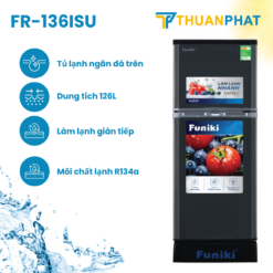 Tủ lạnh Funiki màu đen 126l FR-136ISU