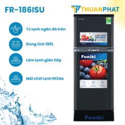 Tủ lạnh Funiki màu đen 185l FR-186ISU