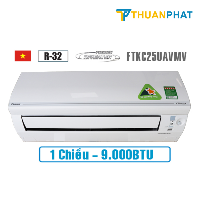 Điều hoà Daikin Inverter 1 Chiều 9.000 BTU FTKC25UAVMV Điều hoà Daikin Inverter 1 Chiều 9.000 BTU FTKC25UAVMV