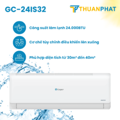 Điều hòa Casper Inverter 1 Chiều 24.0000 BTU GC-24IS32 (Model 2023)