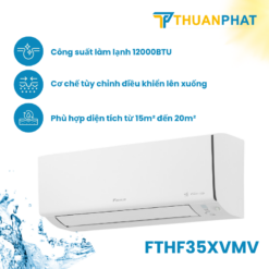 Điều hòa Daikin Inverter 2 chiều 12000BTU FTHF35XVMV