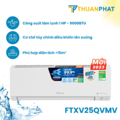 Điều hòa Daikin Inverter 2 chiều 9.000BTU FTXV25QVMV/RXV25QVMV
