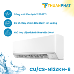 Điều hòa Panasonic 1 chiều 12.000BTU CU/CS-N12ZKH-8