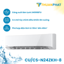 Điều hòa Panasonic 1 chiều 24000BTU CU/CS-N24ZKH-8
