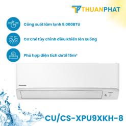 Điều hòa Panasonic Inverter 1 chiều 9000BTU CU/CS-XPU9XKH-8