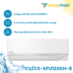 Điều hòa Panasonic Inverter 1 chiều 12000BTU CU/CS-XPU12XKH-8