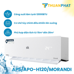 Điều hòa Sumikura 2 chiều 12.000BTU APS/APO-H120/Morandi