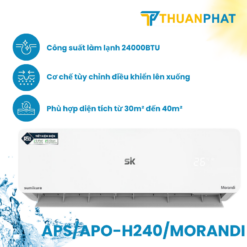 Điều hòa Sumikura 2 chiều 24.000BTU APS/APO-H240/Morandi