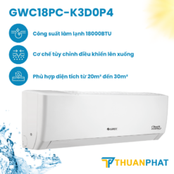 Điều hoà Gree Inverter 1 Chiều 18.000 BTU GWC18PC-K3D0P4