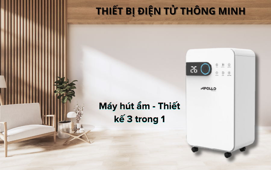 Máy hút ẩm Sumikura - Thiết kế 3 trong 1 Máy hút ẩm Sumikura - Thiết kế 3 trong 1