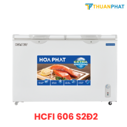 Tủ đông Hòa Phát Inverter 2 cánh 240 Lít HCFI 606 S2Đ2