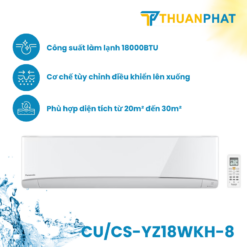 Điều hoà Panasonic Inverter 2 chiều 18.000BTU CU/CS-YZ18WKH-8