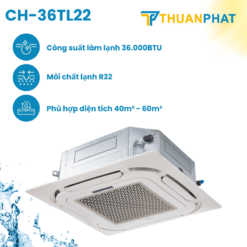 Điều hoà Cassette Casper 2 chiều 36,000BTU CH-36TL22