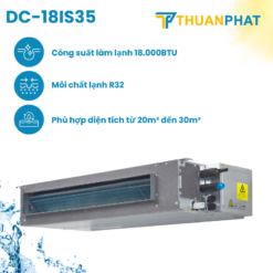 Điều hoà âm trần nối ống gió Casper Inverter 18,000BTU DC-18IS35
