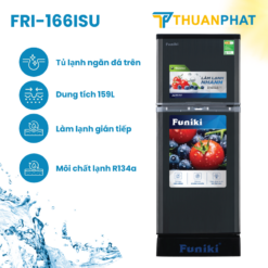 Tủ lạnh Funiki Inverter màu đen 159l FRI-166ISU