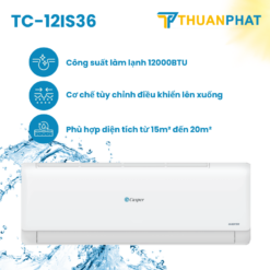 Điều hòa Casper Inverter 1 Chiều 12.0000 BTU TC-12IS36 (2024)