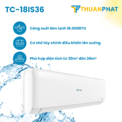Điều hòa Casper Inverter 1 Chiều 18.0000 BTU TC-18IS36 (2024)