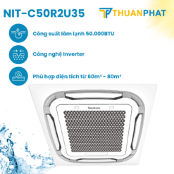 Điều hòa âm trần Cassette Nagakawa Inverter 50000BTU NIT-C50R2U35