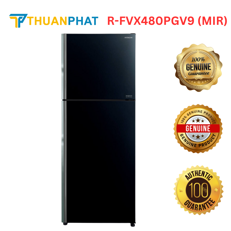 Tủ lạnh Hitachi 2 cánh ngăn đông trên Stylish Line 366L R-FVX480PGV9 (MIR)