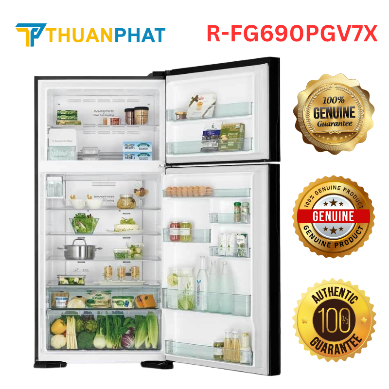 Tủ lạnh Hitachi được thiết kế thanh lịch, sang trọng Tủ lạnh Hitachi được thiết kế thanh lịch, sang trọng