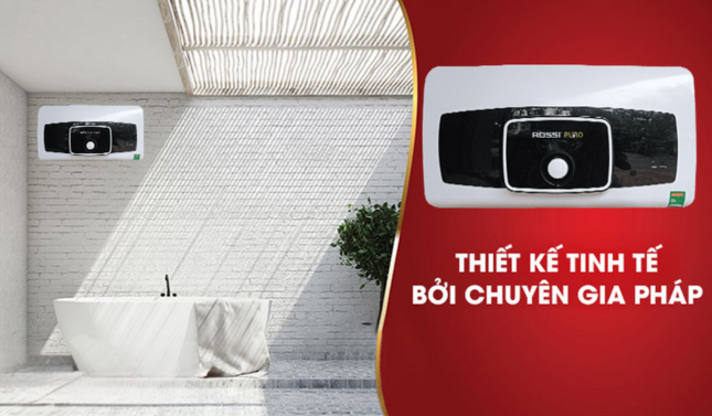 Bình nóng lạnh Rossi - Thiết kế tinh tế bởi chuyên gia Pháp Bình nóng lạnh Rossi - Thiết kế tinh tế bởi chuyên gia Pháp