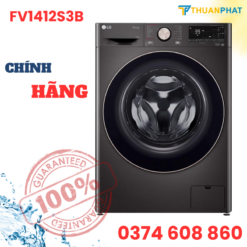 Máy giặt cửa ngang LG màu đen 12kg FV1412S3B