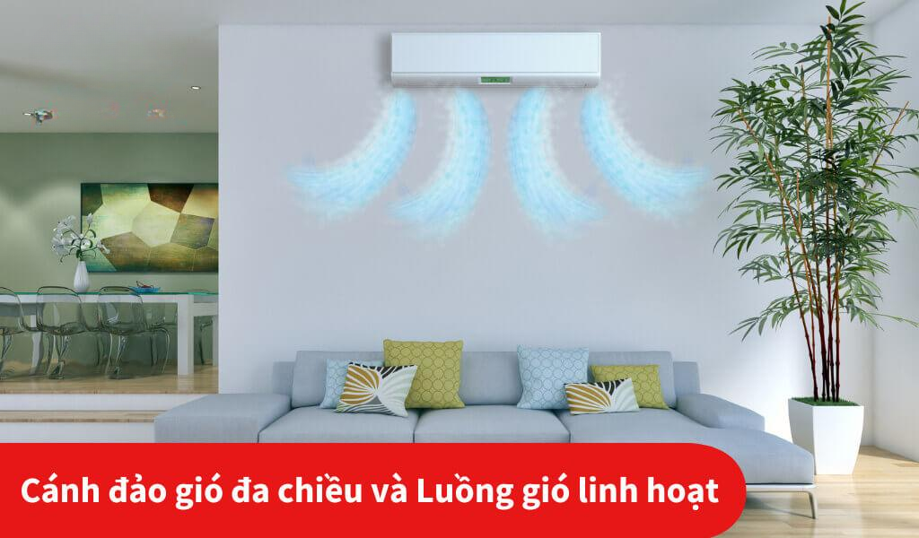 Dàn lạnh Daikin cho phép điều chỉnh độ mở và hướng gió theo ý muốn Dàn lạnh Daikin cho phép điều chỉnh độ mở và hướng gió theo ý muốn