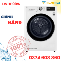 Máy sấy Heat Pump™ LG màu trắng 9kg DVHP09W